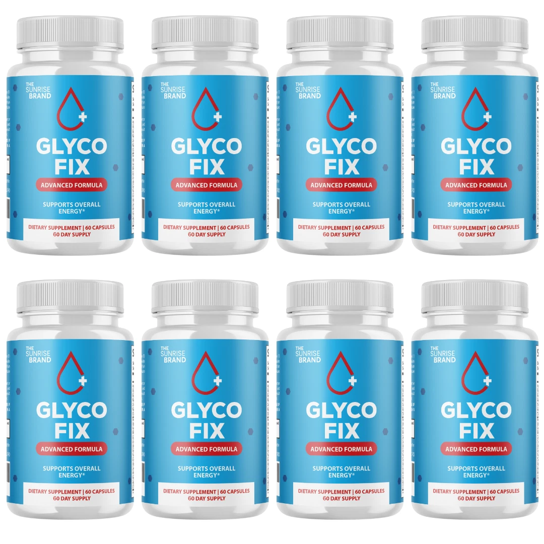 Glyco Fix - Blood Sugar Supplement, Healthy Blood Sugar Support - 8 Bottles