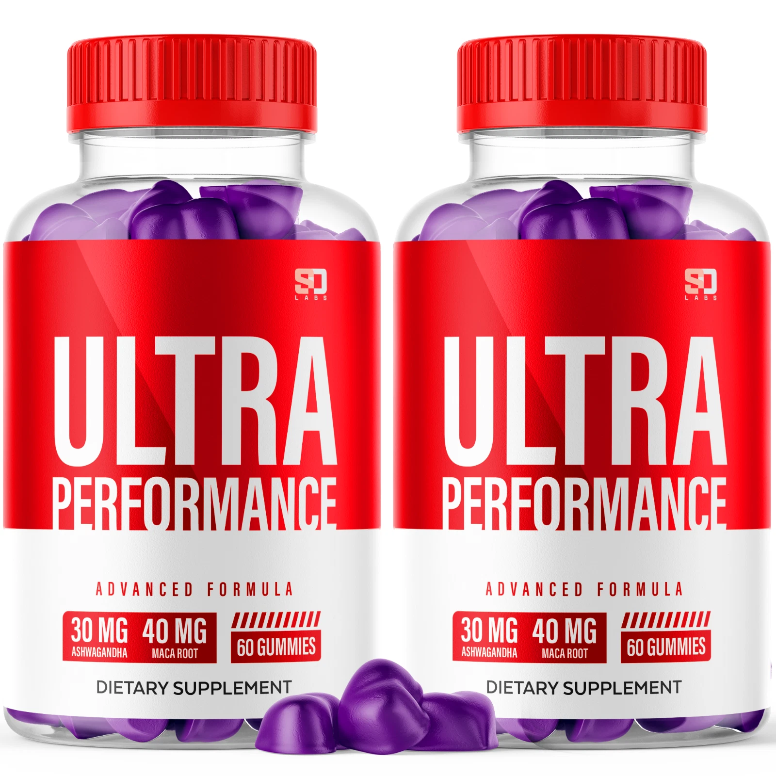 (2 Pack) Ultra Performance Gummies For Men - Advanced Formula Vitamin Supplement