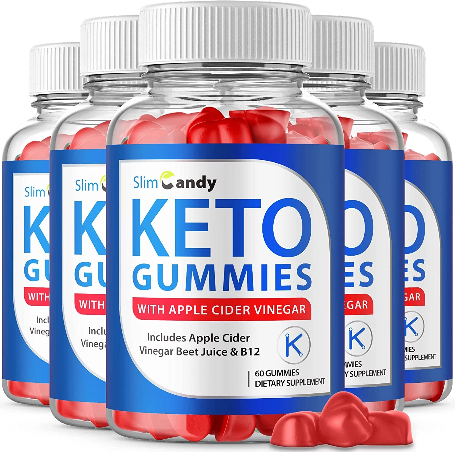 (5 Pack) Slim Candy Keto ACV Gummies, Slim Candy Keto Gummies Slim Candy ACV Gum