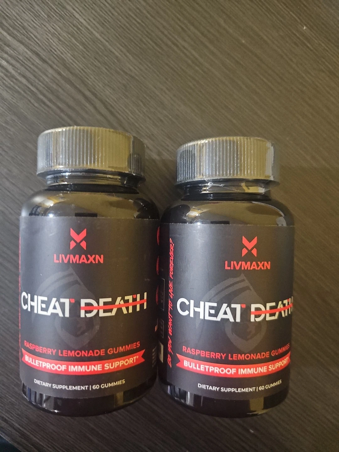 New/Sealed 2 Livmaxn Cheat Death Immune Support 60 Gummies Prebiotic & Probiotic