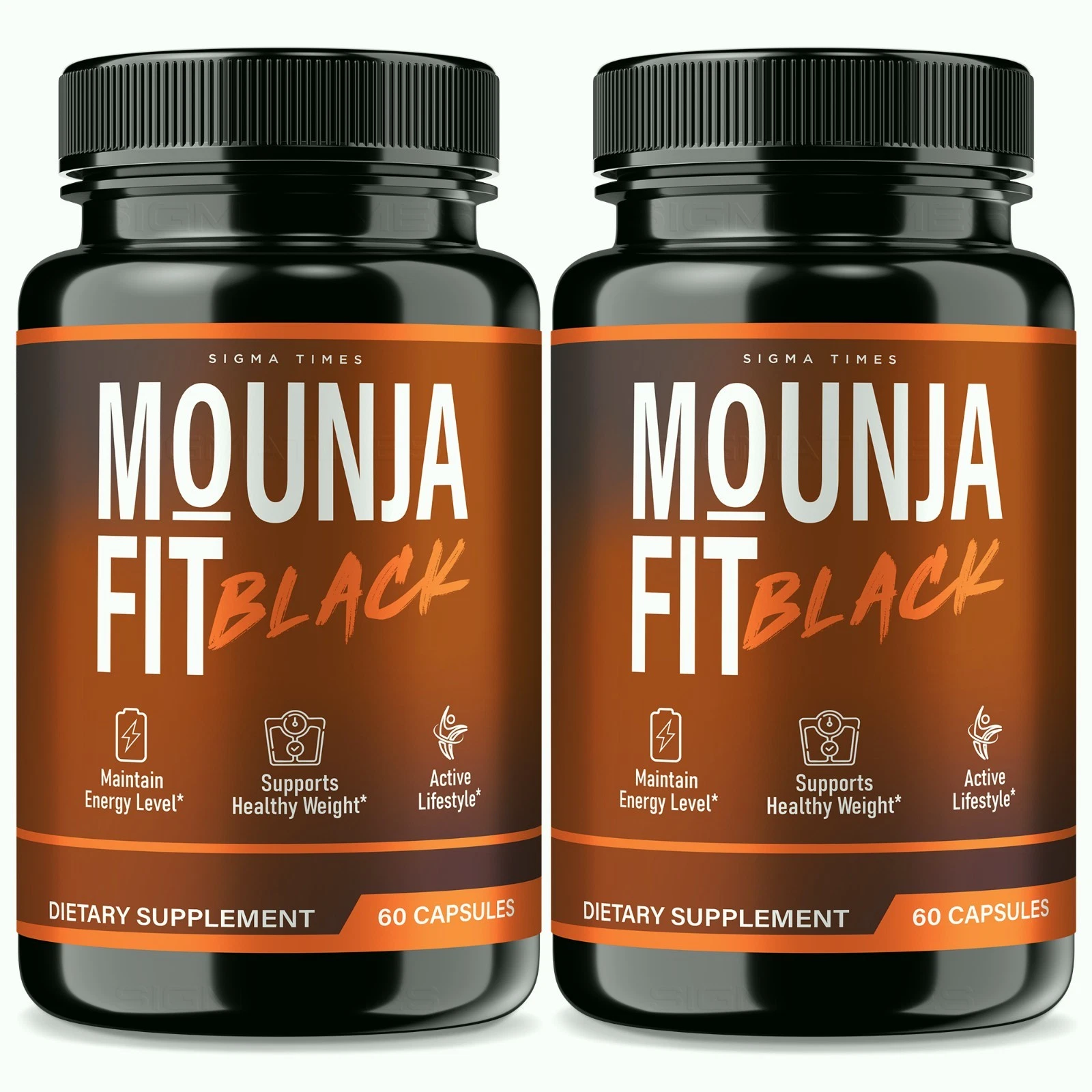 (2 Pack) Mounja Fit Black for Weight loss, Advanced Fat Burning Formula