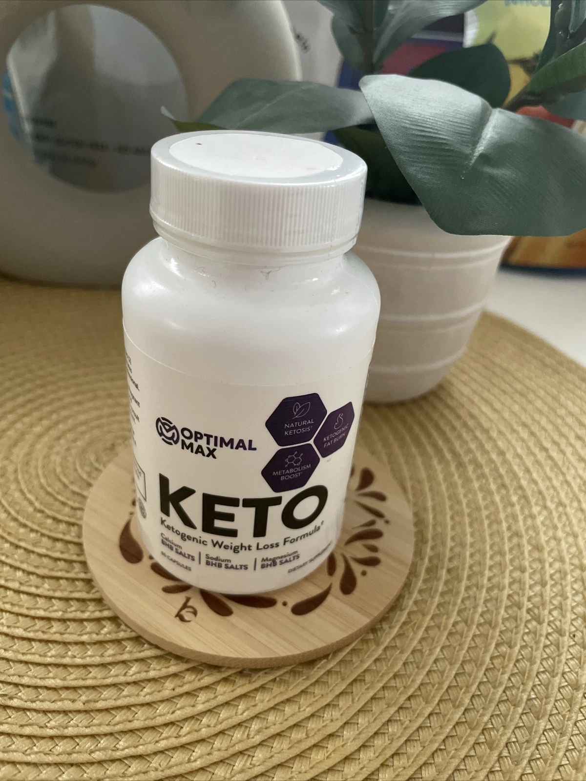 1-Optimal Max Keto Diet Pills,Weight Loss,Fat Burner,Appetite Control Supplement