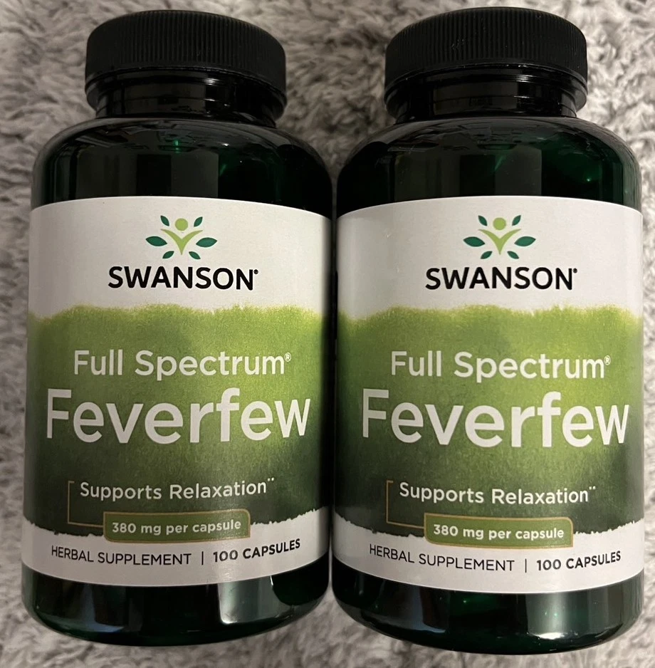 Feverfew 200정 380mg 두통 편두통 감기 완화 조명 감도 + 보너스