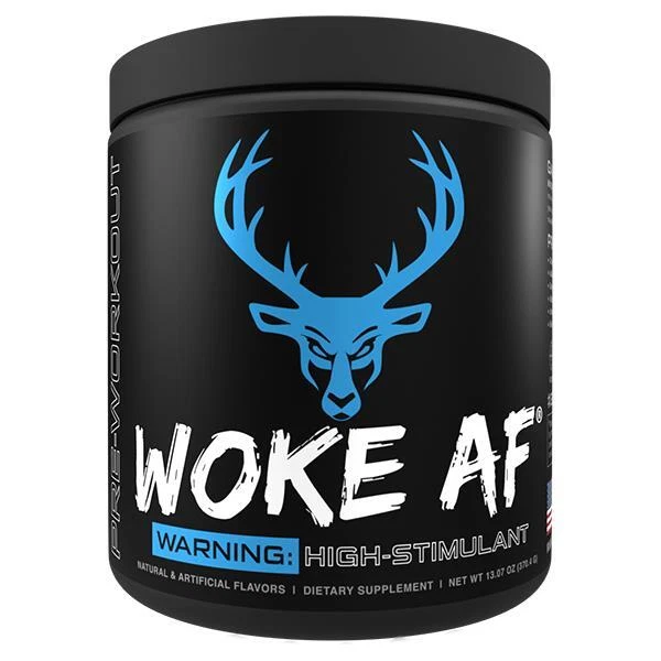 New Bucked Up Awoke AF Blue Raz Pre-Workout Deer antler velvet Retail $54.99