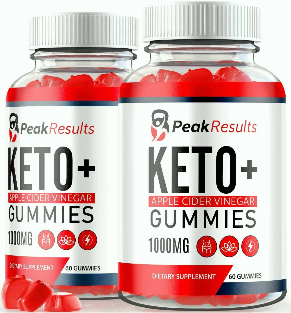 (2 Pack) Peak Results Keto + ACV Gummies, PeakResults Advance Weight Loss Gummy