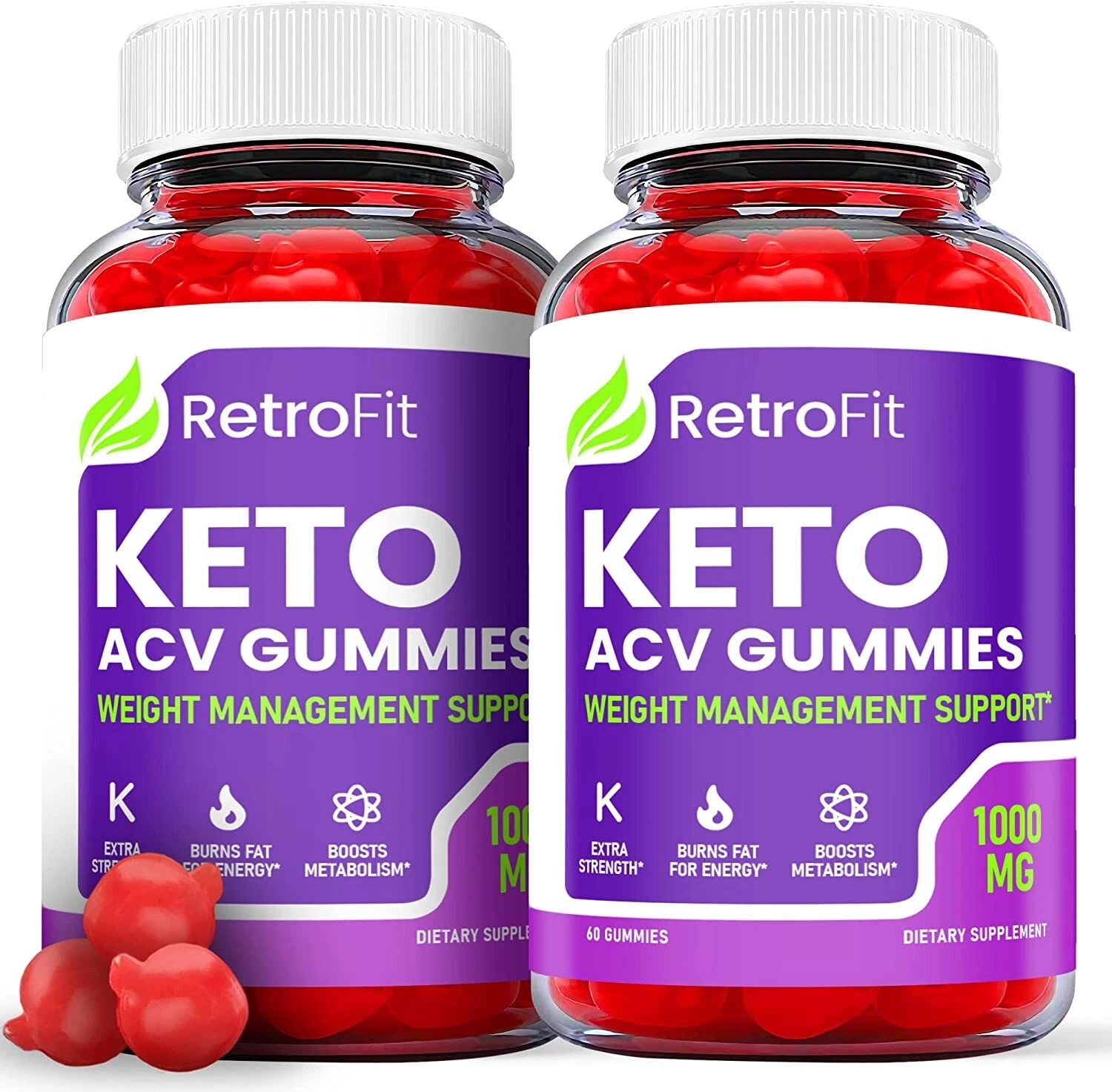 Retrofit Keto Gummies - Retrofit Keto ACV Gummys, Weight Loss OFFICIAL - 2 Pack