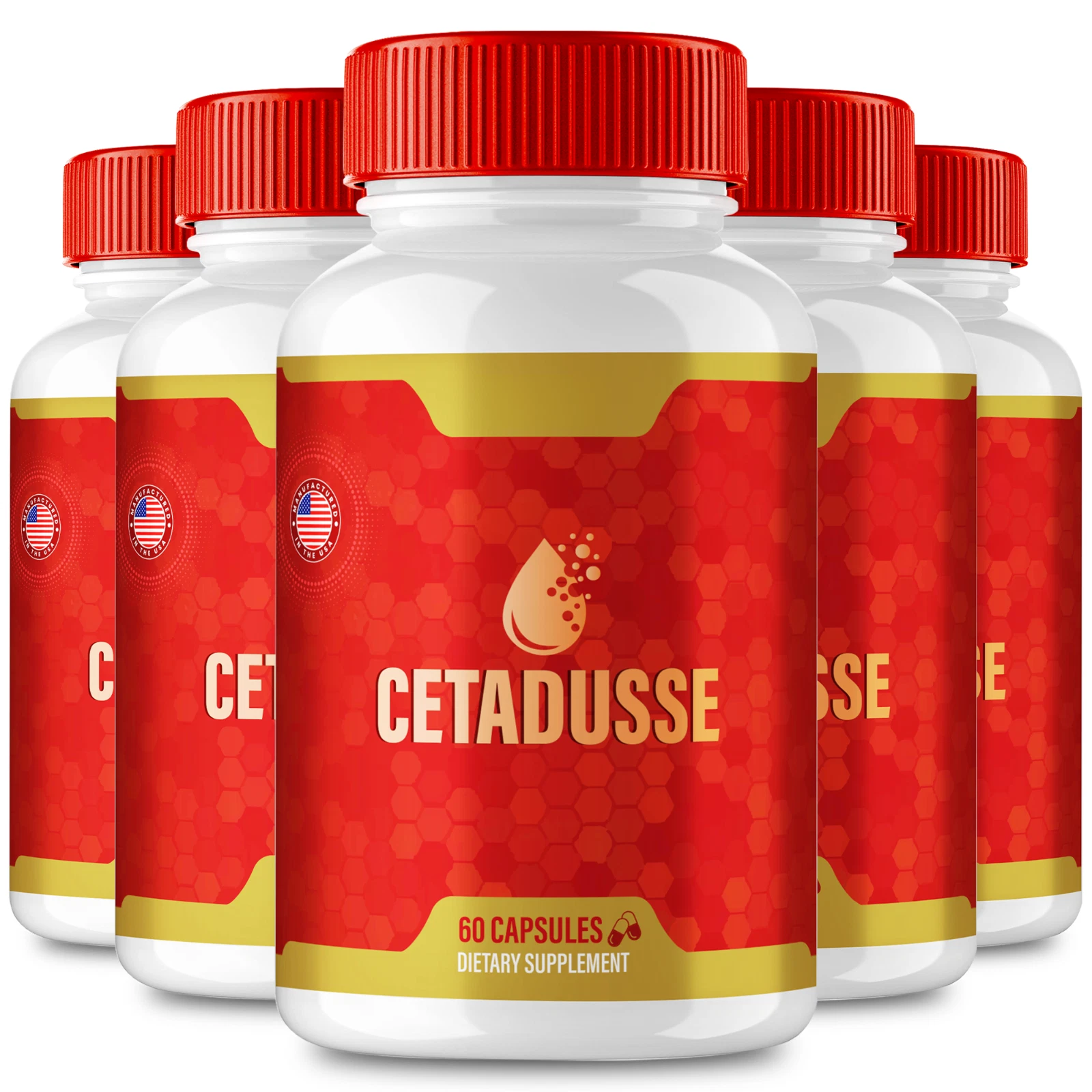 (5 Pack) Cetadusse Blood Pills, Cetadusse Blood Support Formula Capsules