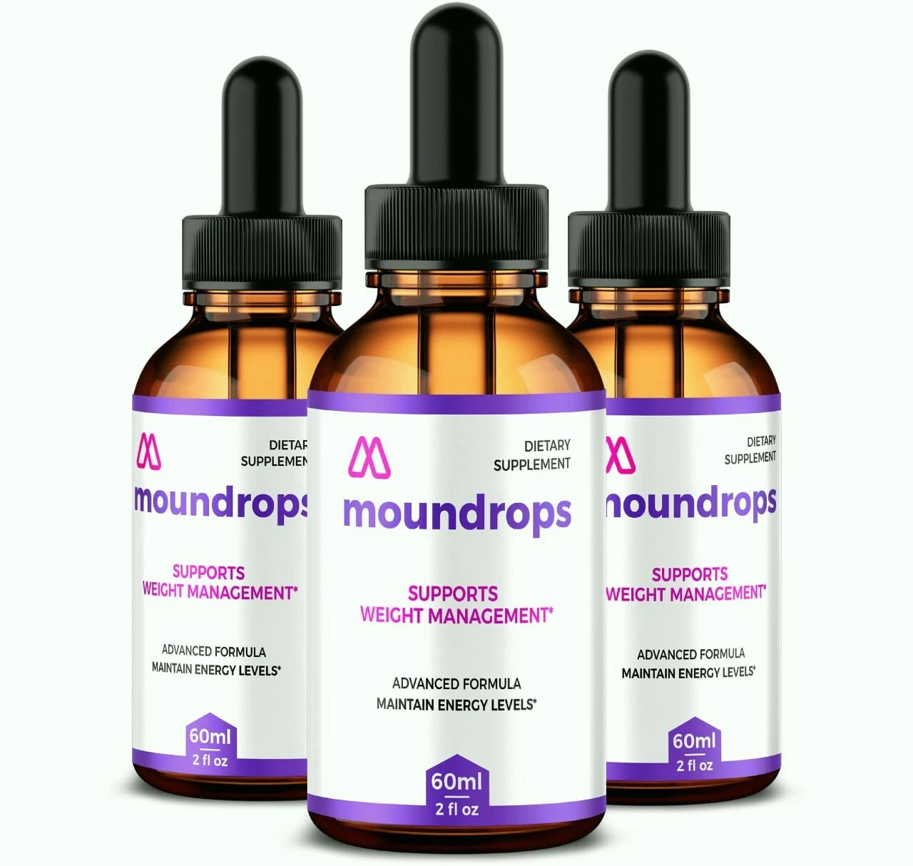 (3 Pack) Moundrops Weight Loss Drops for Burning Excess Fat & Boosting Energy