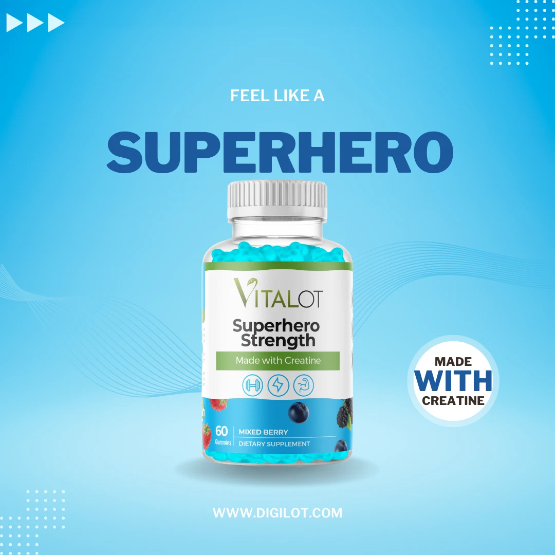 Superhero Strength Gummies with Creatine – Power, Performance & Muscle Growth