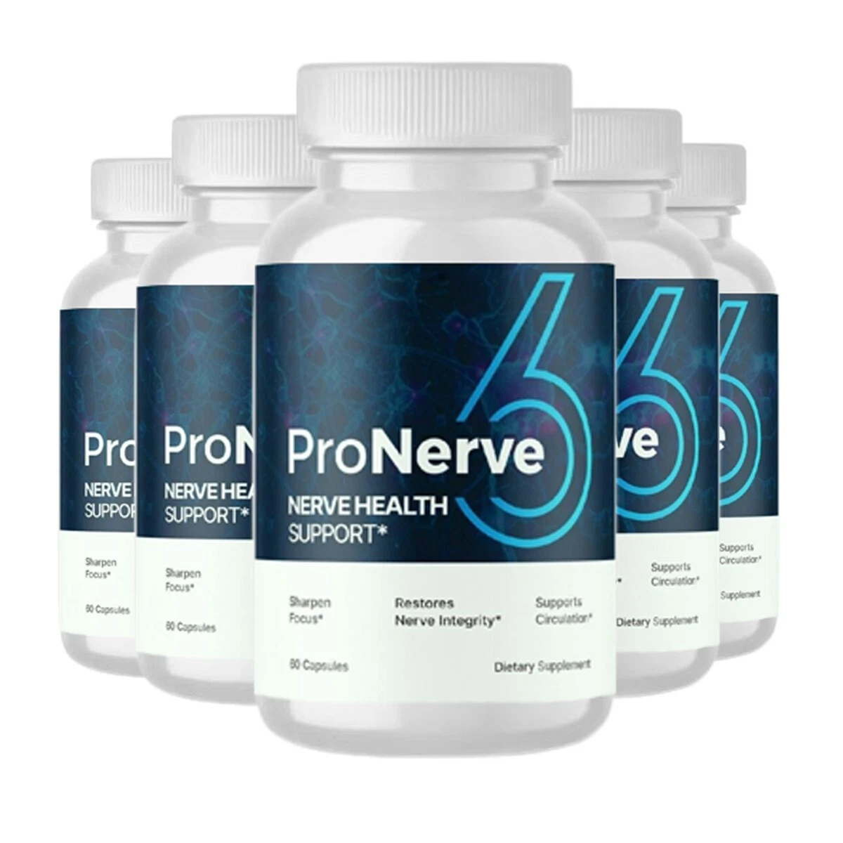 5-Pack ProNerve 6 to Support Nerve Functions & Relief Pro Nerve 6 (300 Capsules)