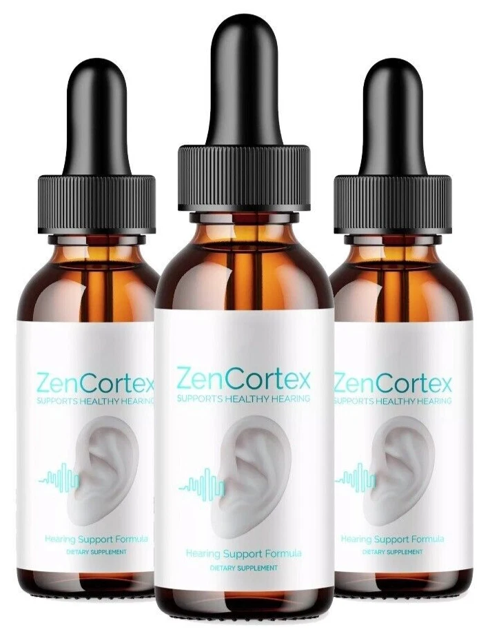 (3 Pack) Zen Cortex Oral Drops For Tinnitus and Ringing Ears, ZenCortex (6 oz)
