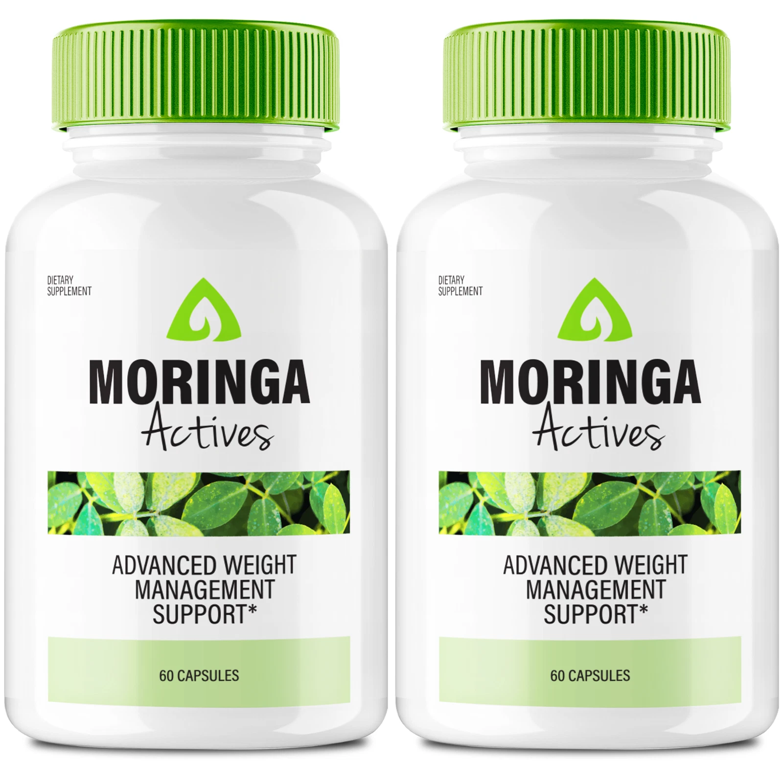 (2 Pack) Moringa Actives Advanced Weight Loss Pills to Burn Stubborn Fat Energy