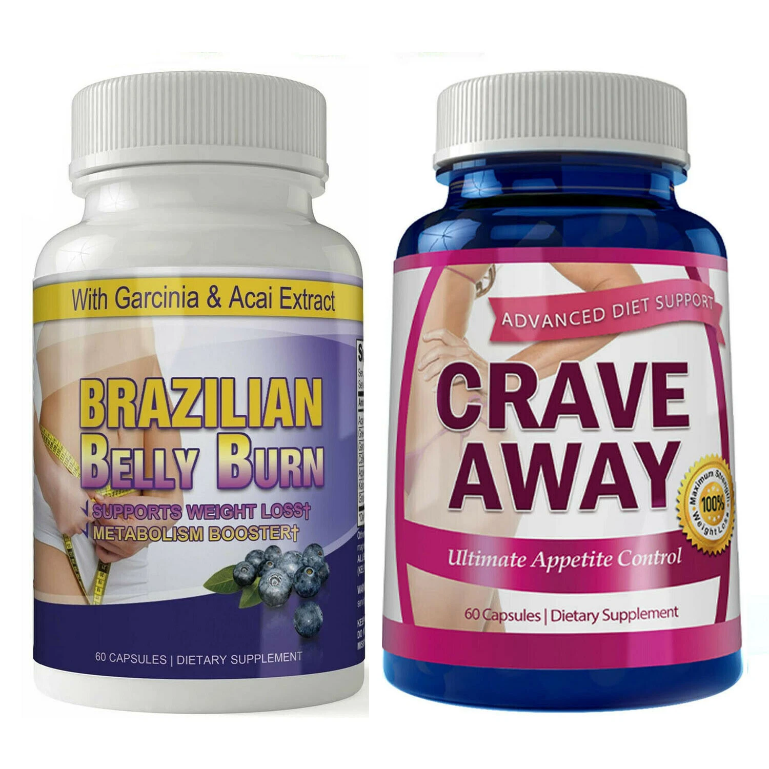 Brazilian Belly Fat Burner Weight Loss Pills Crave Away Appetite Control Caps