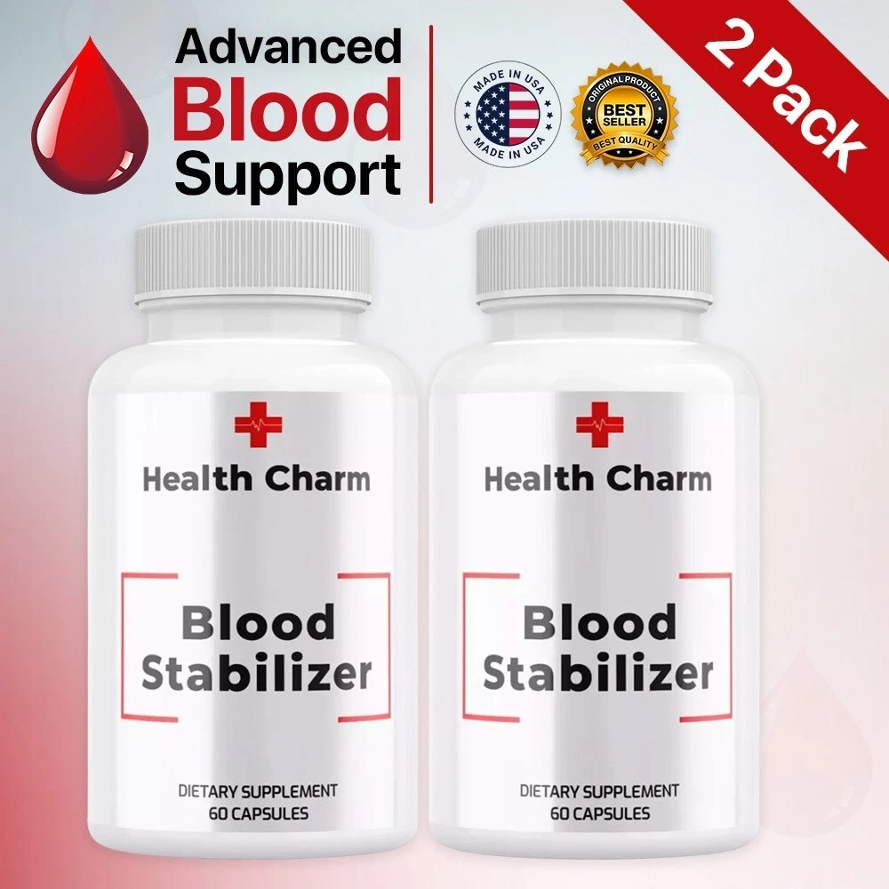 ( 2 Pack ) Health Charm Advanced Blood Support Natural Glyco Formula Supplement
