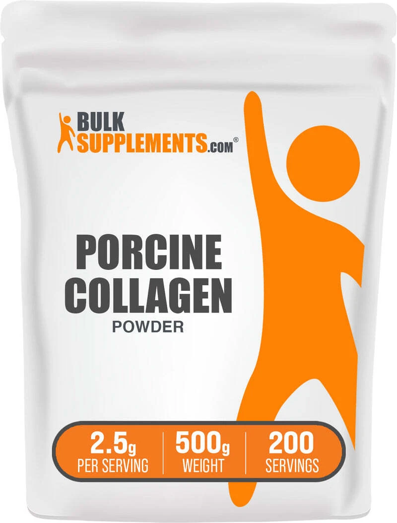 BulkSupplements Hydrolyzed Collagen (Porcine) Powder - 2.5g per Serving