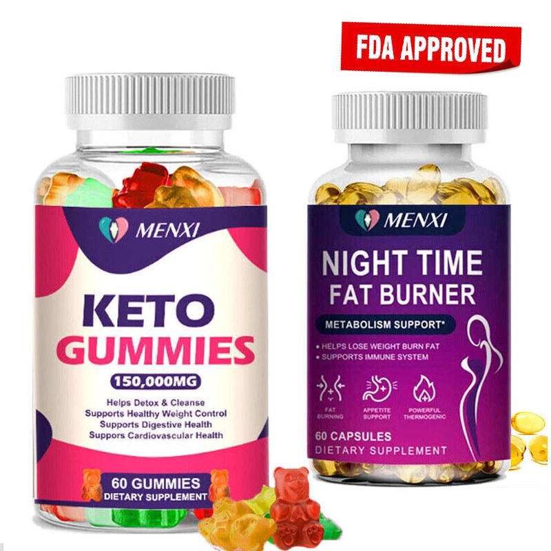 Keto Gummies Diet Weight Loss 60ct Night Time Fat burner Appetite Suppressant MX