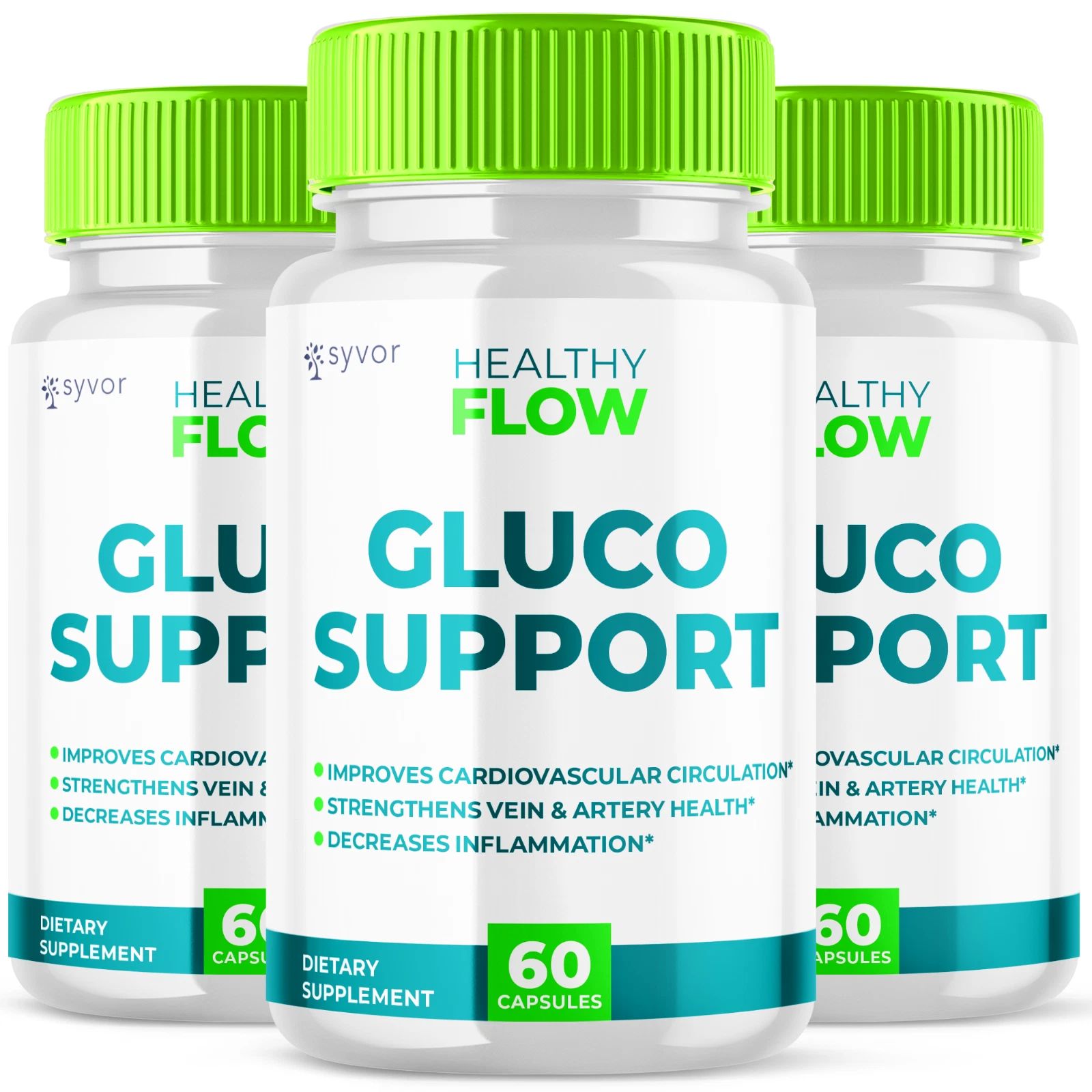 (3 Pack) Healthy Flow Blood Advanced, HealthyFlow Support Supplement 180 Capsule