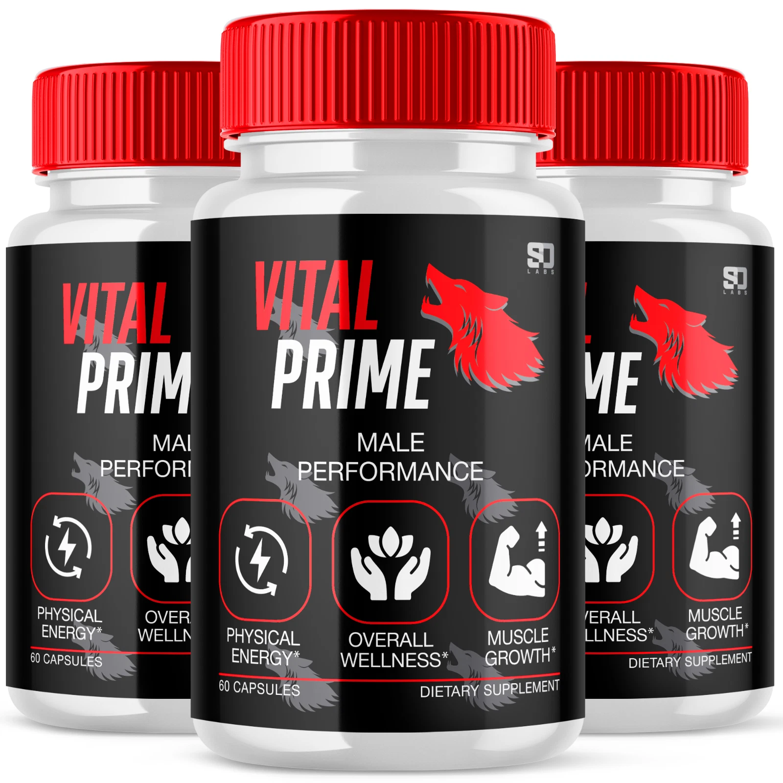 (3 Pack) Vital Prime Men Pills, Maximize Energy, Vitality & Stamina 180 Capsules