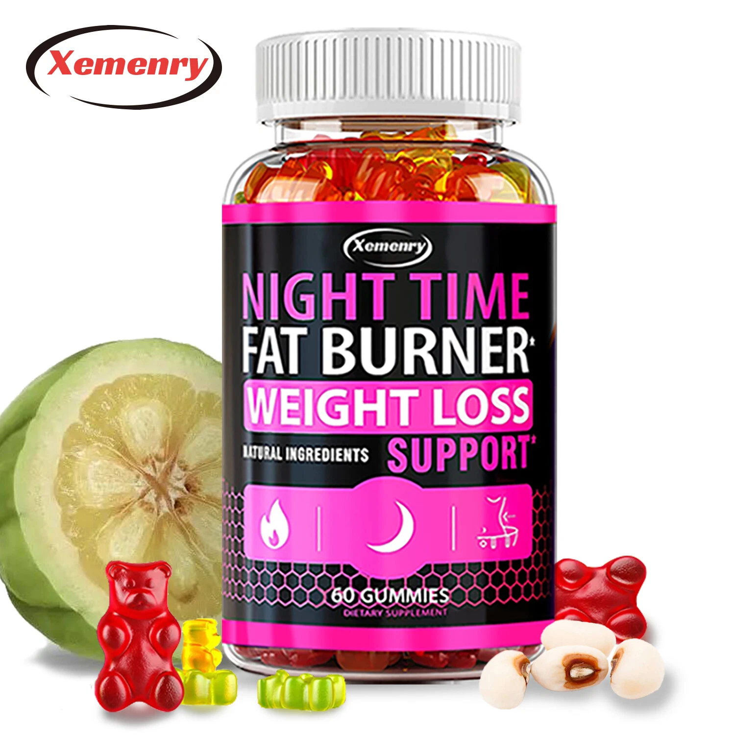 Nighttime Fat Burner - with Garcinia Cambogia, Weight Loss, Appetite Suppression
