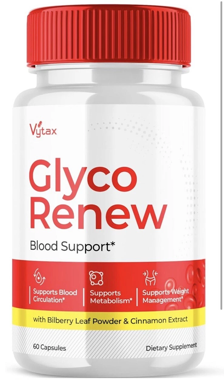 7/26 Glyco Renew Advanced Blood Support Pills for Healthy Blood Levels - 60 Caps
