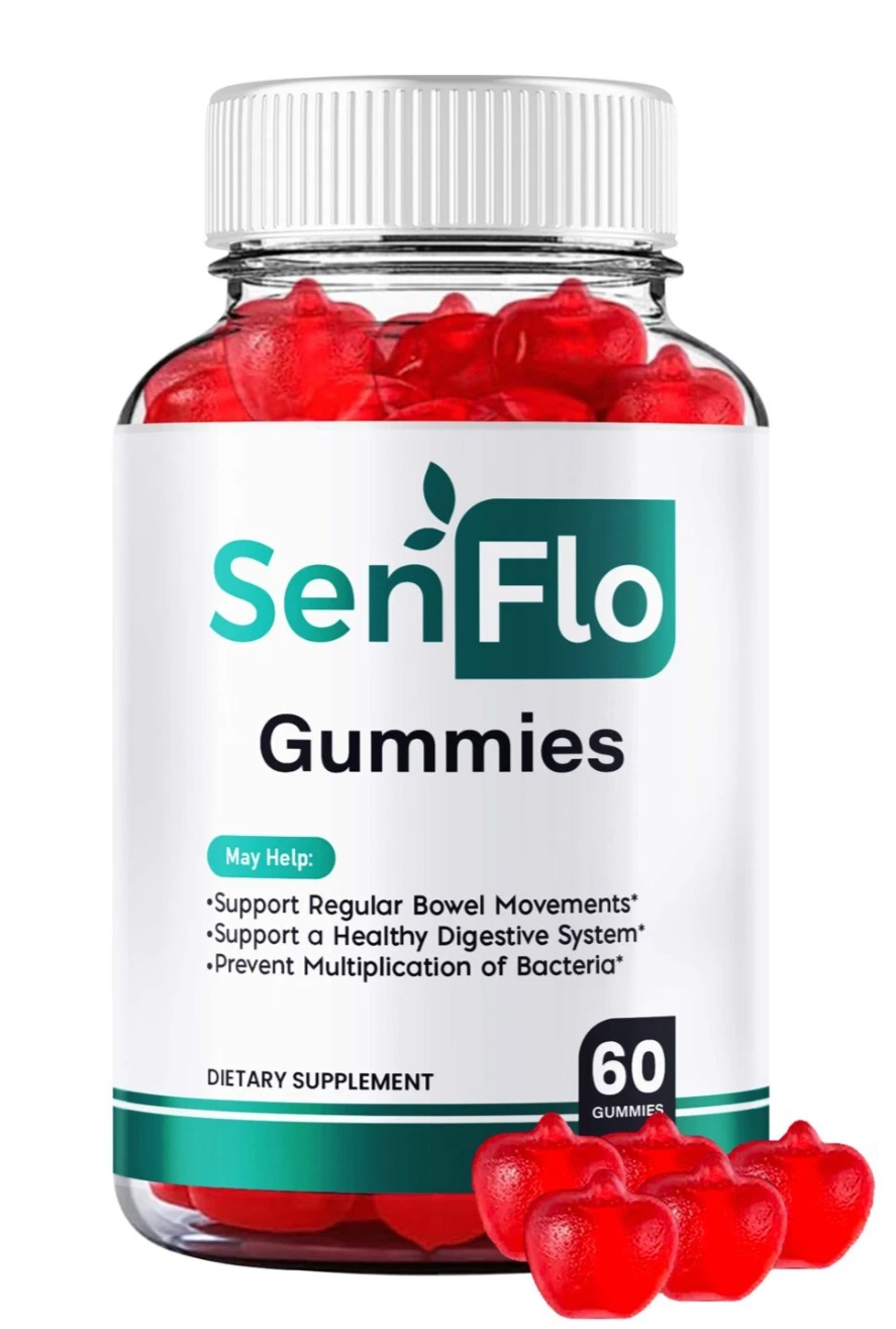 (1팩) Senflo 소화 보조 구미 어드밴스드 구트 헬스 밸런스 보충제