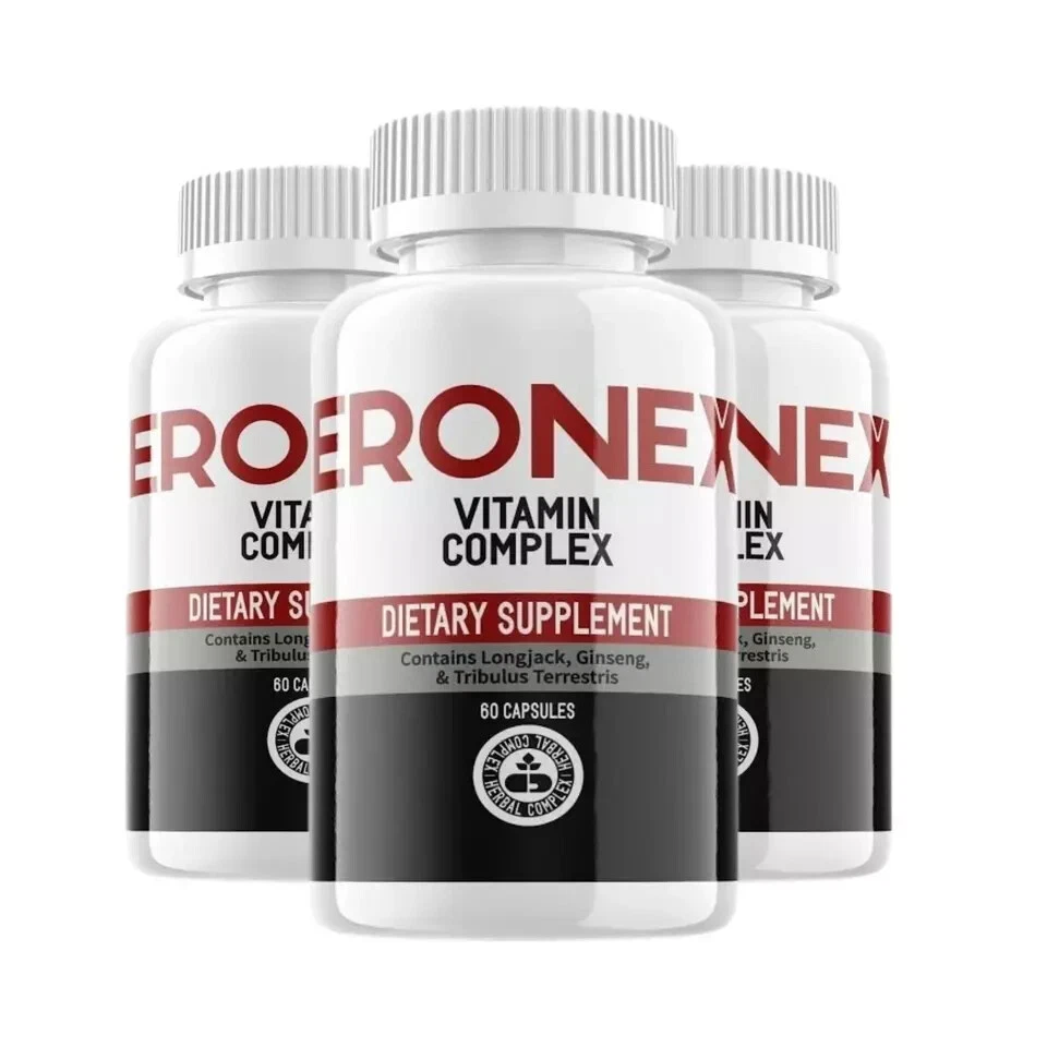 Eronex Vitamin Complex Male Vitality Dietary Supplement (180 Capsules) 3-Pack