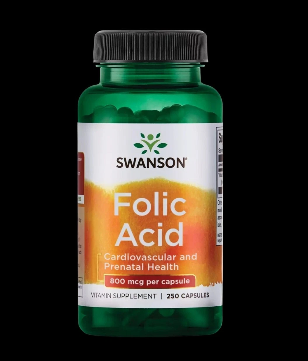Swanson Vitamin B Folic Acid 800 mcg Capsule 250ct