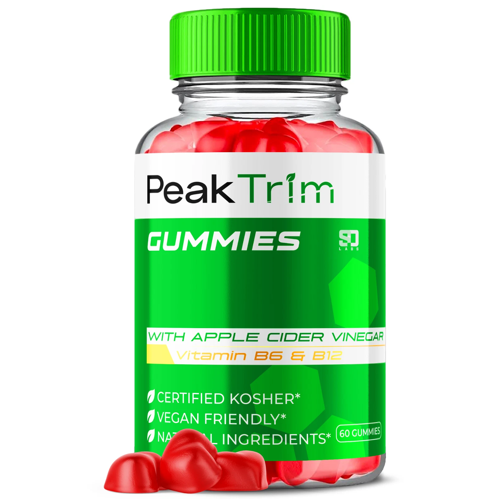 PeakTrim ACV Gummies - Boost Energy and Support Weight Management 60 Gummies