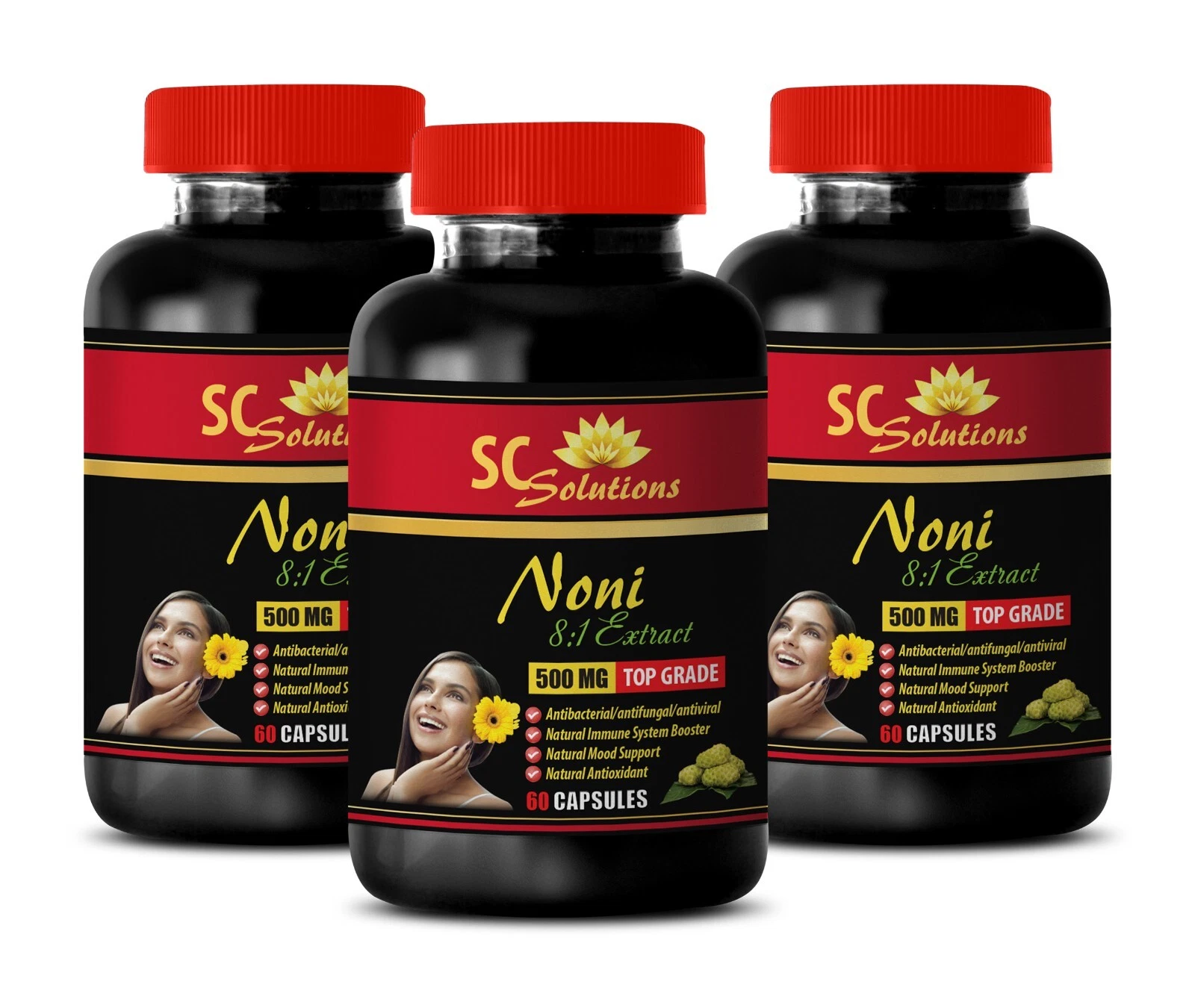 fat burner for men - NONI EXTRACT 500mg - fat burner, immune support - 3 Bottles