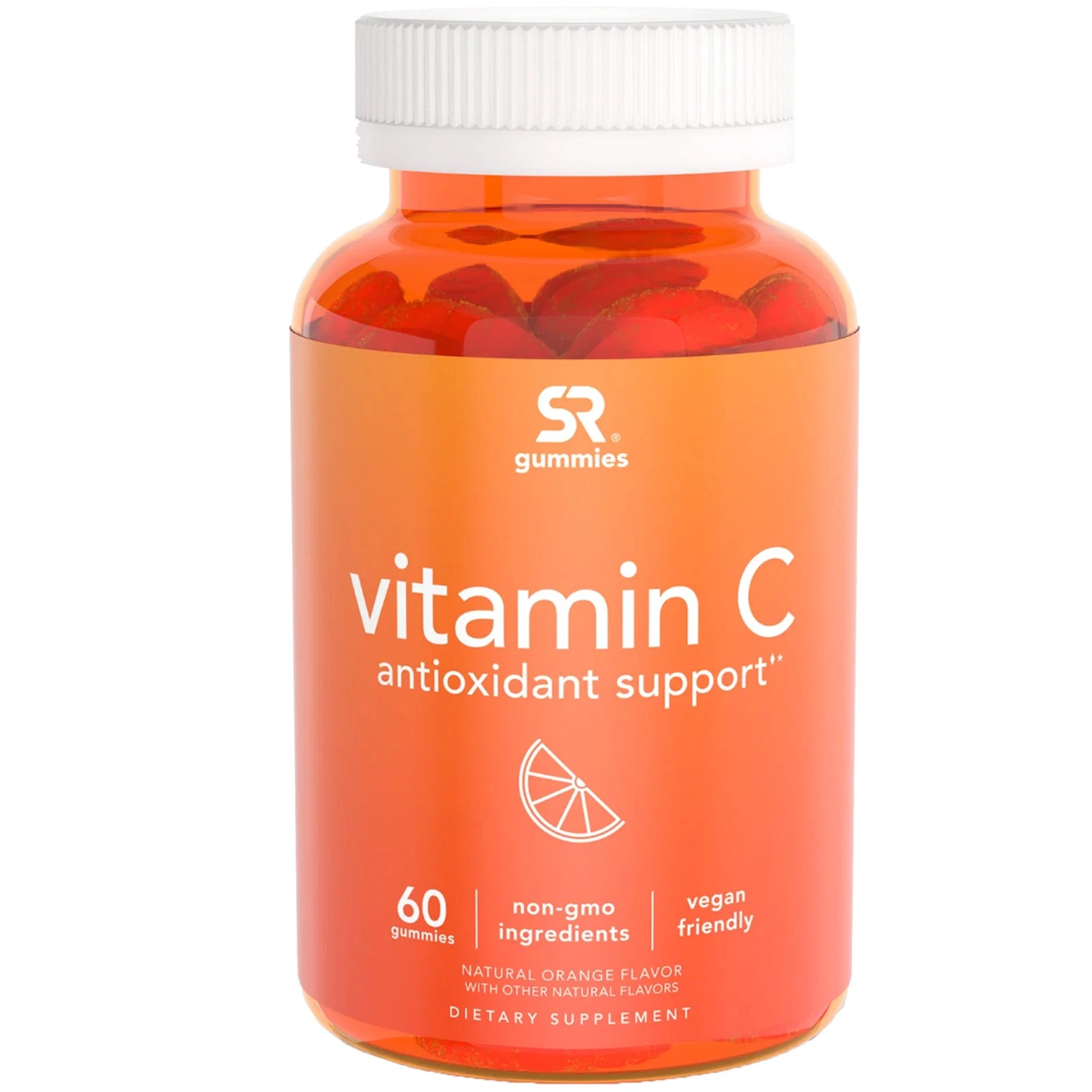 Sports Research Vitamin C Antioxidant Support Vegan Non-GMO - Orange - 60