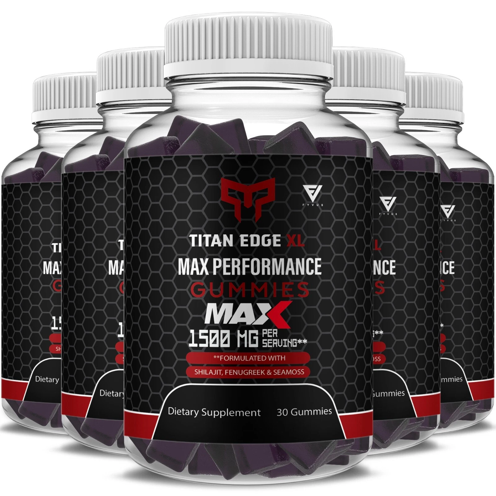(5 Pack) Titan Edge XL Max Gummies TitanEdge XL Max Supplement (5 Month Supply)