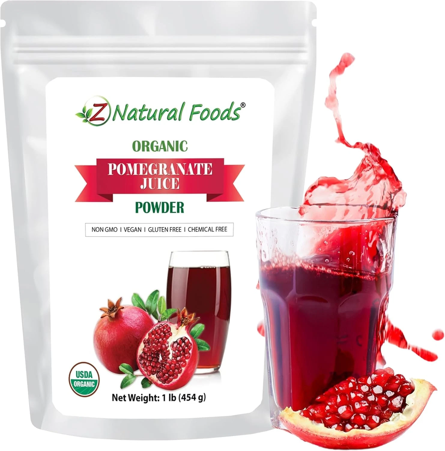 Pomegranate Powder - Organic Pomegranate Juice Powder, Pure & Natural Pomegra...