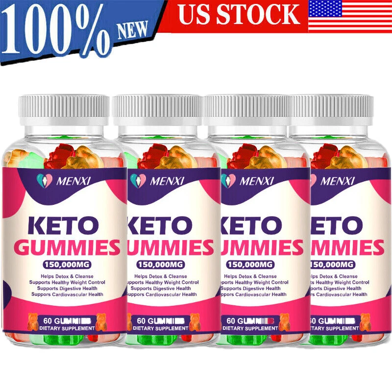 1-4 Pack Keto Diet Gummies Fat Burner Weight Loss Supplement Detox Keto Gummies