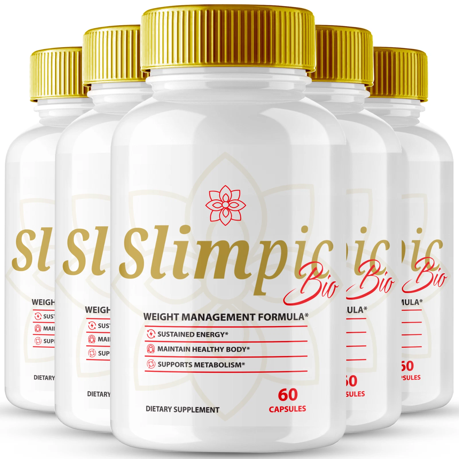 (5 Pack) Slimpic Bio Advanced Weight Loss Pills, Slimpic Bio Boosts