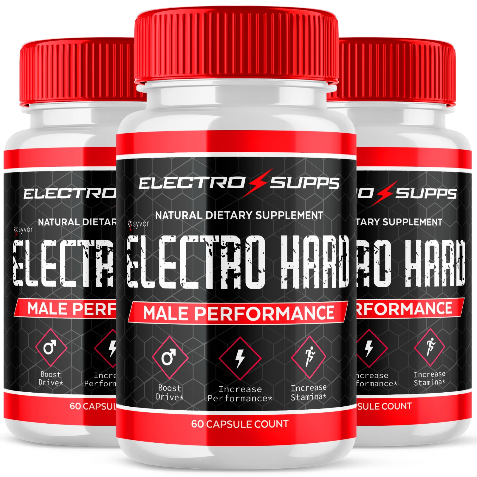 Electro Hard Male Pills Advanced Vitality Support Formula Supplement 180 Capsule