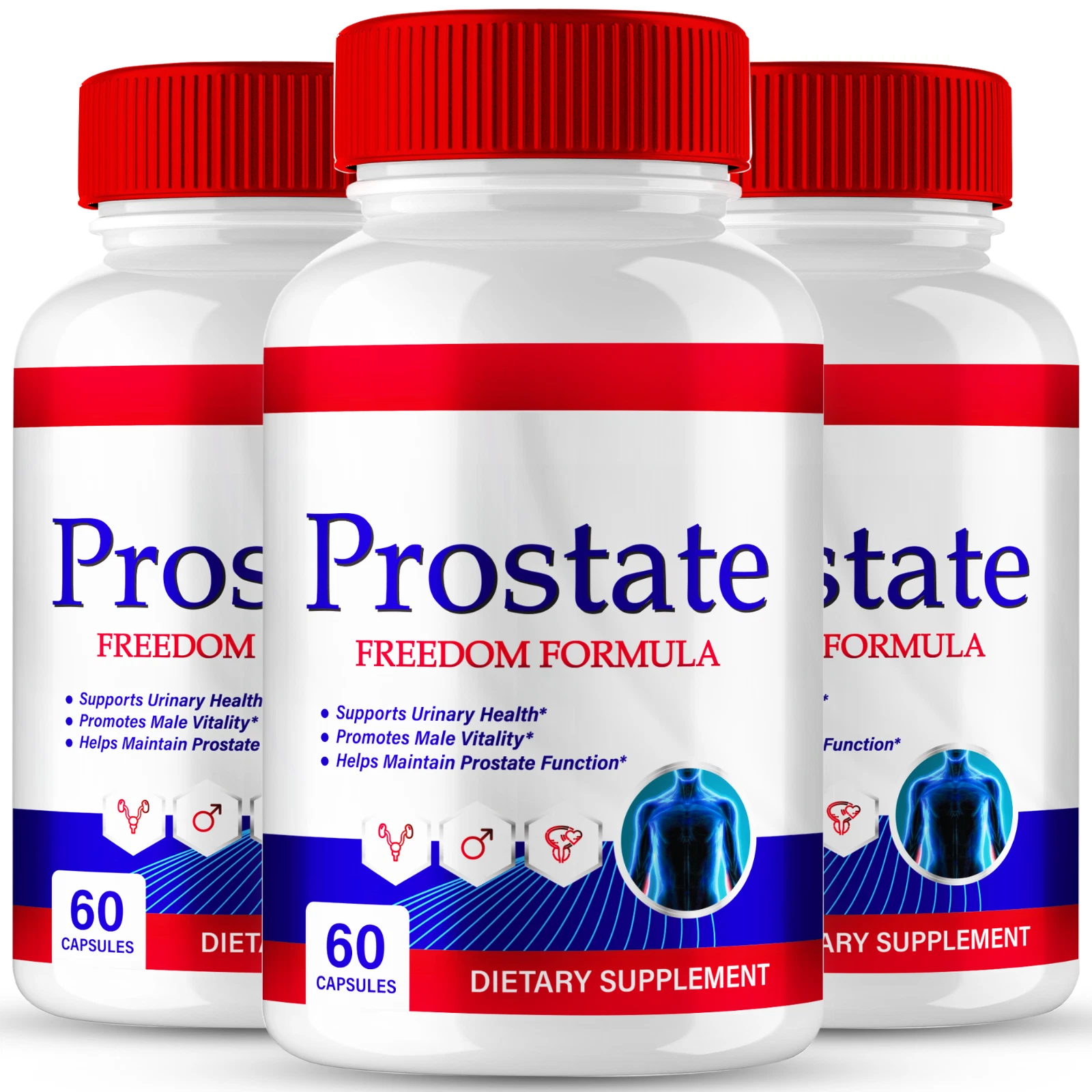 (3 Pack) Prostate Freedom Capsules Prostate Health Support for Male Health Pills