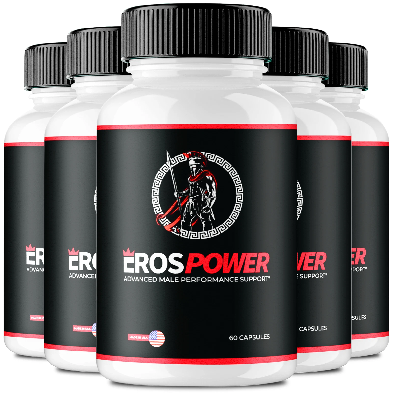 (5 Pack) Eros Power Men Supplement Pills ErosPower Max Performance Male Capsules