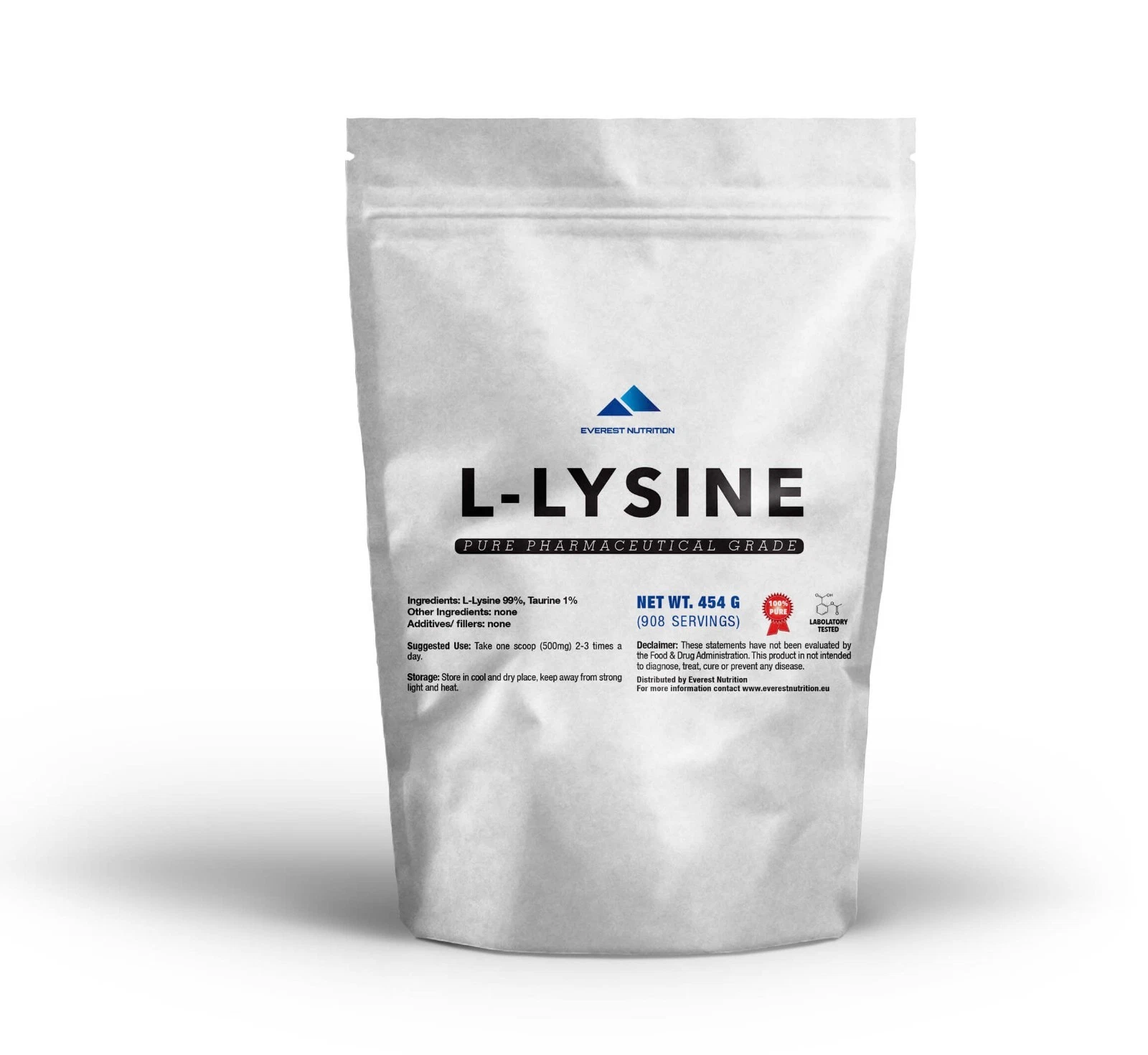 L-Lysine HCl Powder – Essential Amino Acid for Immune, Collagen & Recovery