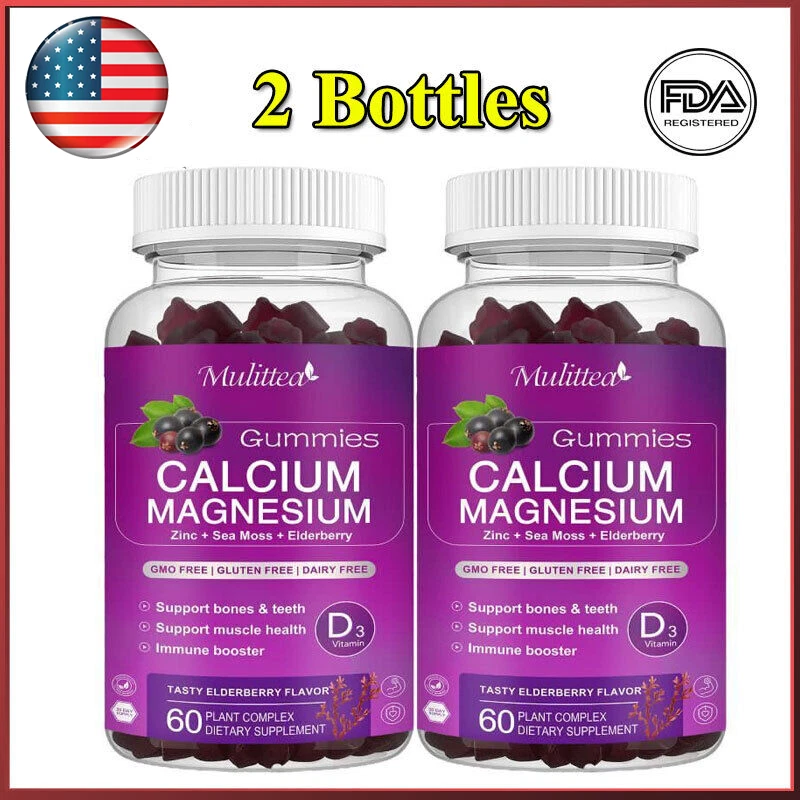 Calcium Supplement Plus D3 200MG Magnesium Glycinate Support Muscle,Immune