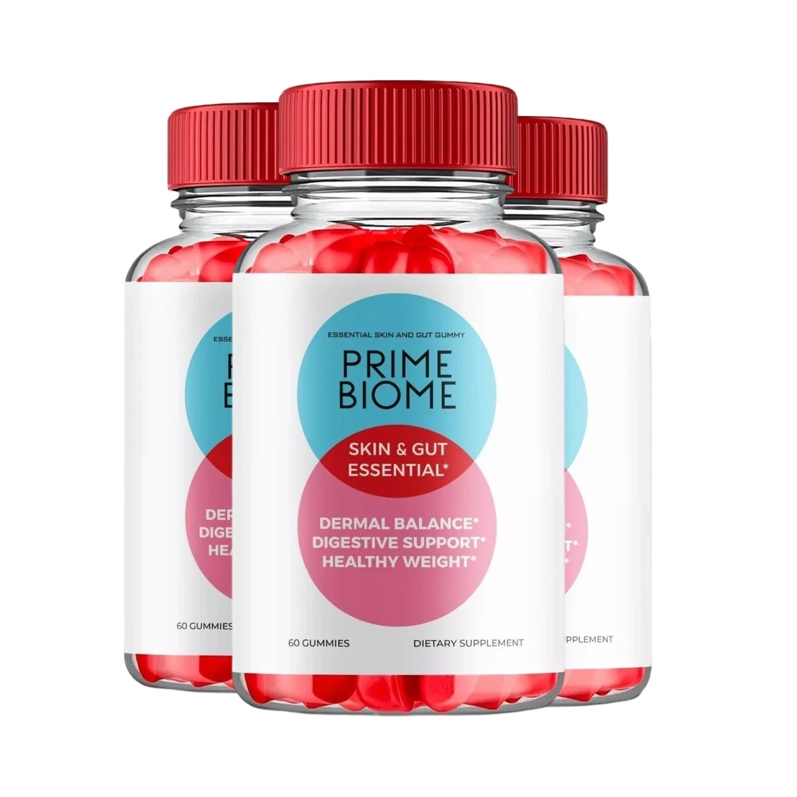 3-Pack Prime Biome Keto ACV Weight Loss Gummies, PrimeBiome Gummies -180 Gummies