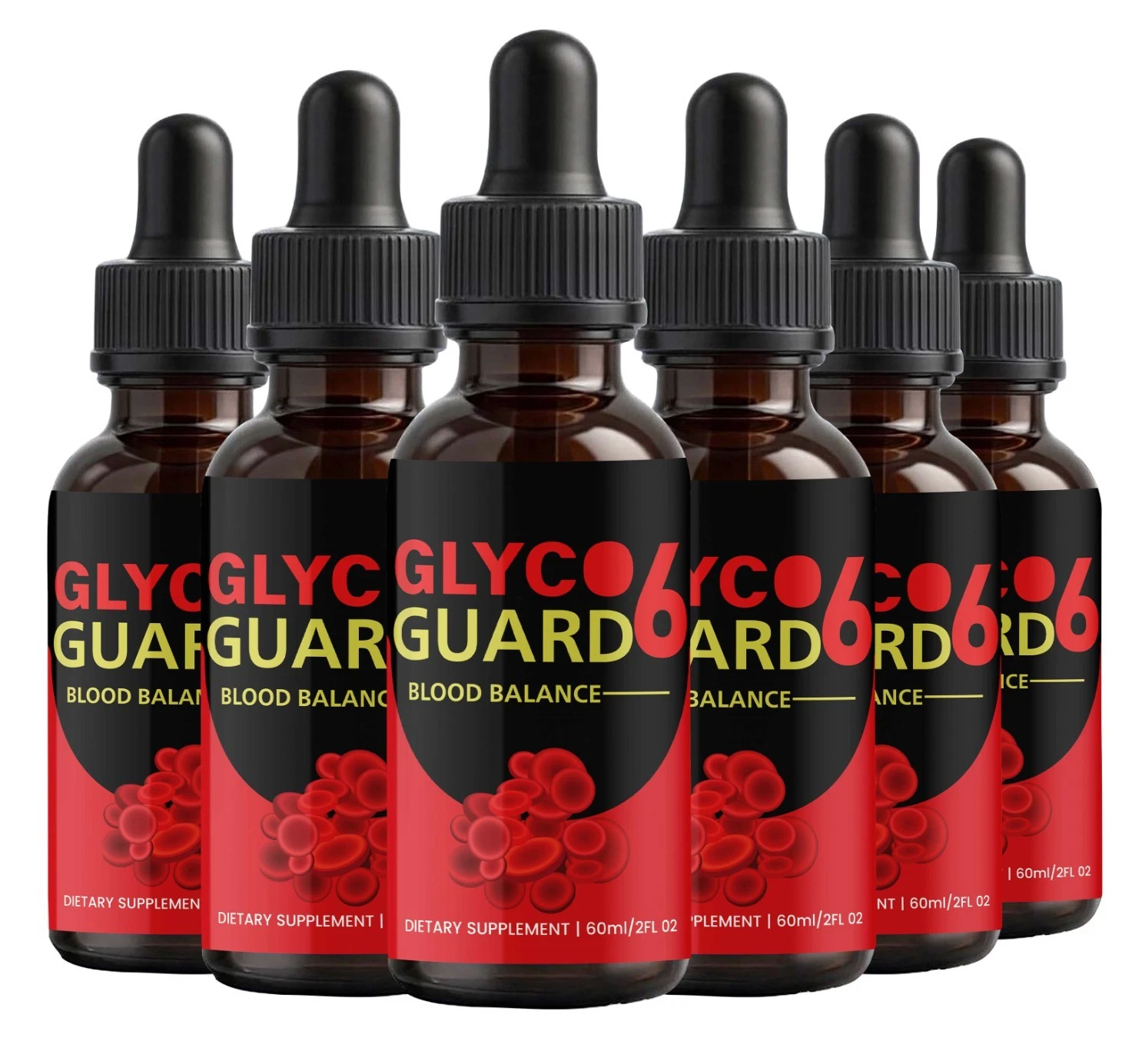 (6 Pack) Glyco Guard 6 Drops, Advanced Blood Health Support Formula
