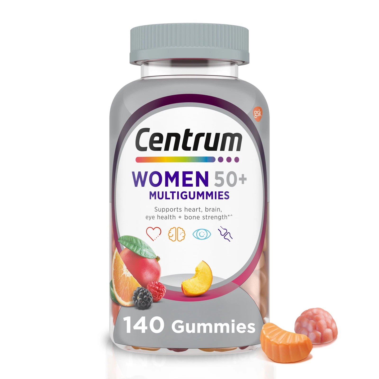 Multigummies Womens 50 Plus Gummy Multivitamin With Vitamin B, D & E, 140 Ct