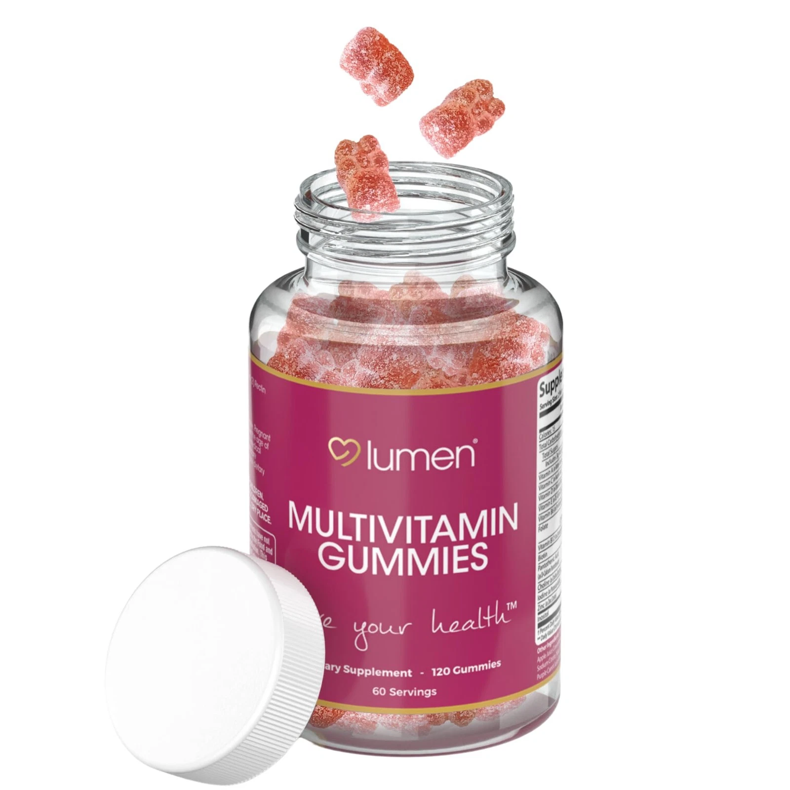 Lumen Naturals Multivitamin Gummies for Women - Vitamin A, C, D, E, B6 & B12 -