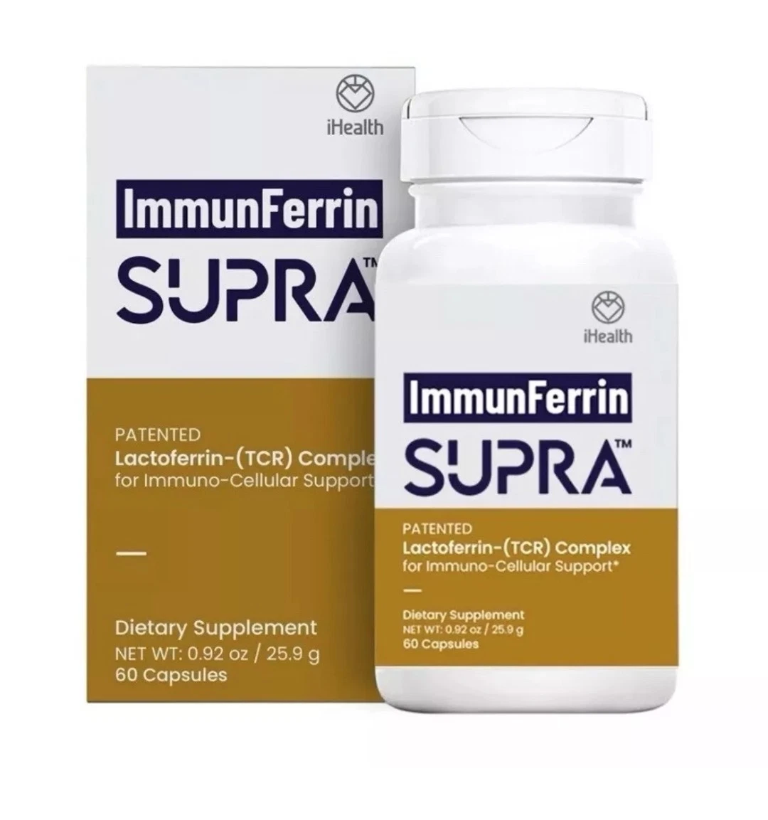iHealth ImmunFerrin SUPRA NEW Lactoferrin Complex 60 Capsules