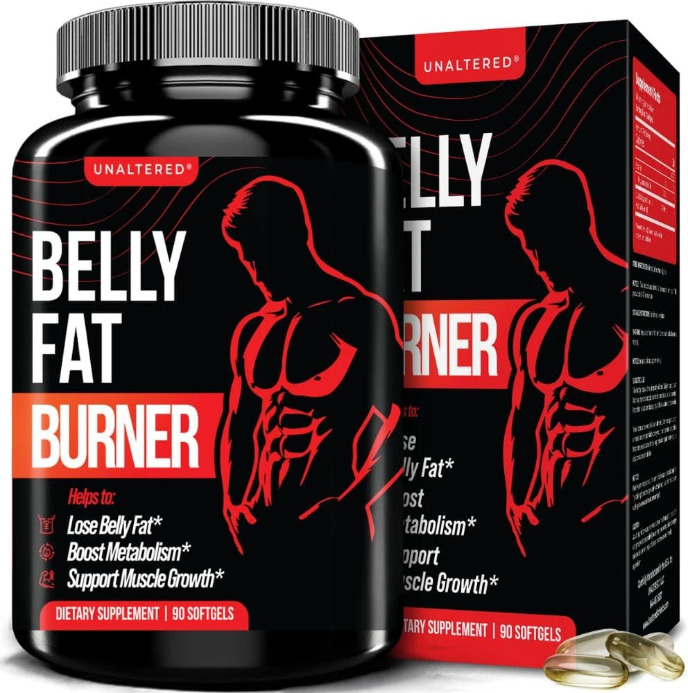UNALTERED Belly Fat Burner for Men - Natural Weight Loss Pills to Support Reduce