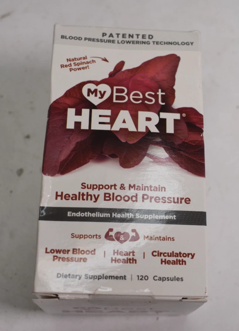 My Best Heart Supports & Maintains Healthy Blood Pressure Supplement 120 Capsule