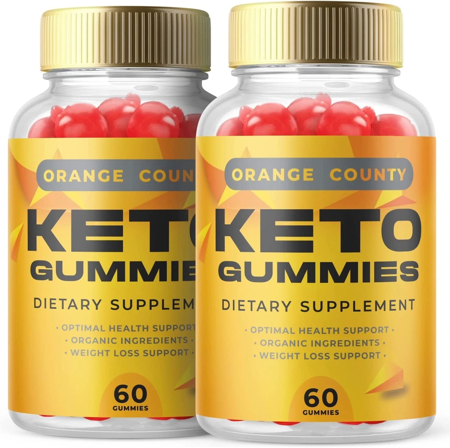 2 Pack - Orange County Keto ACV Gummies - Vegan, Weight Loss Supplement-120 Gums