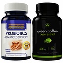 Probiotic Digestive Support & Green Coffee Bean Weight Loss Fat Burn Capsules