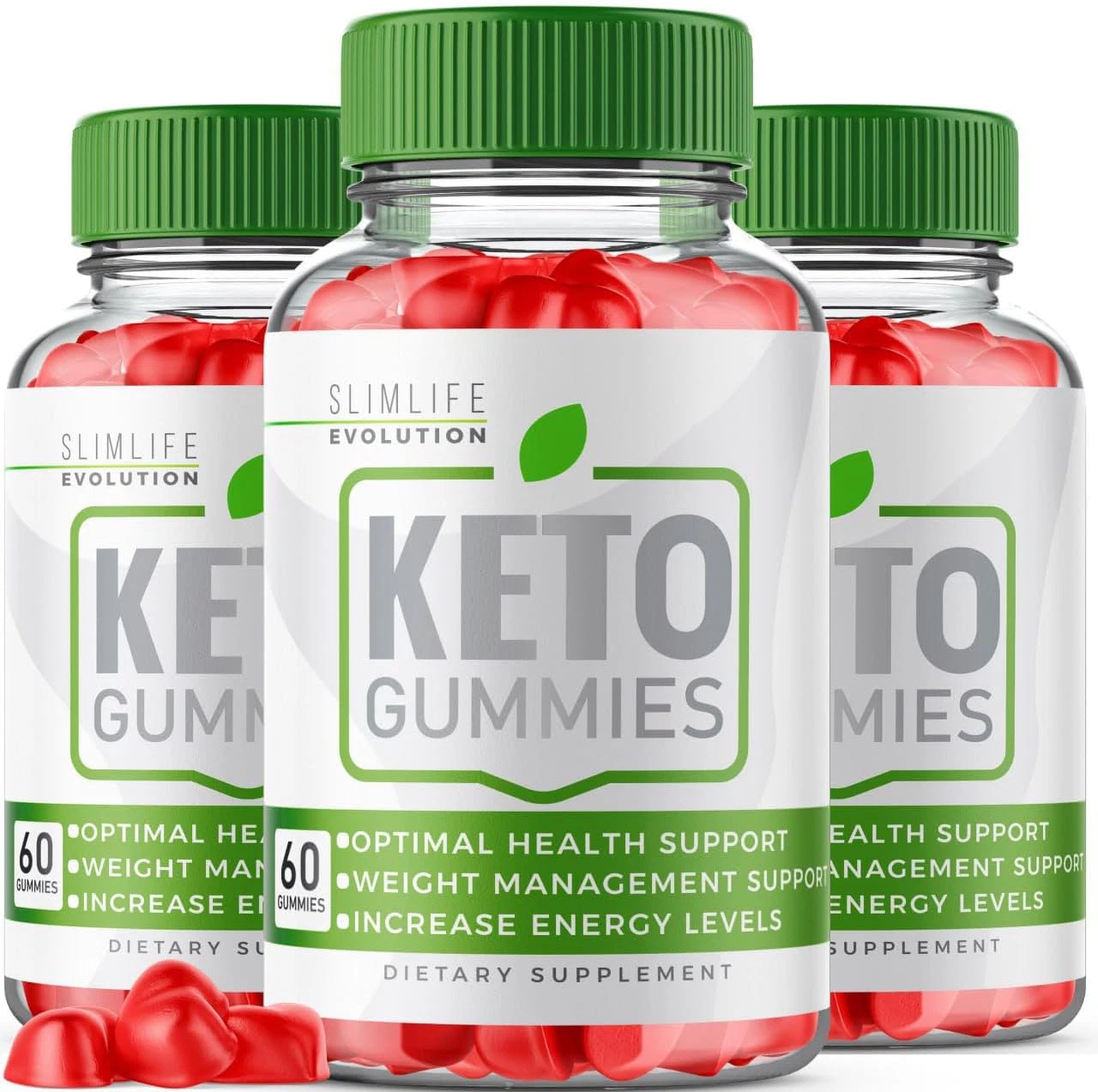 (3 Pack) Slim Life Evolution Keto Gummies for Weight loss, SlimLife Gummy 180 ct